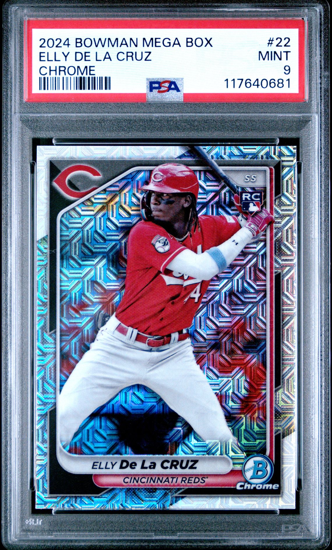 2024 Bowman Mega Box Chrome Elly De La Cruz #22 Mint 9 front