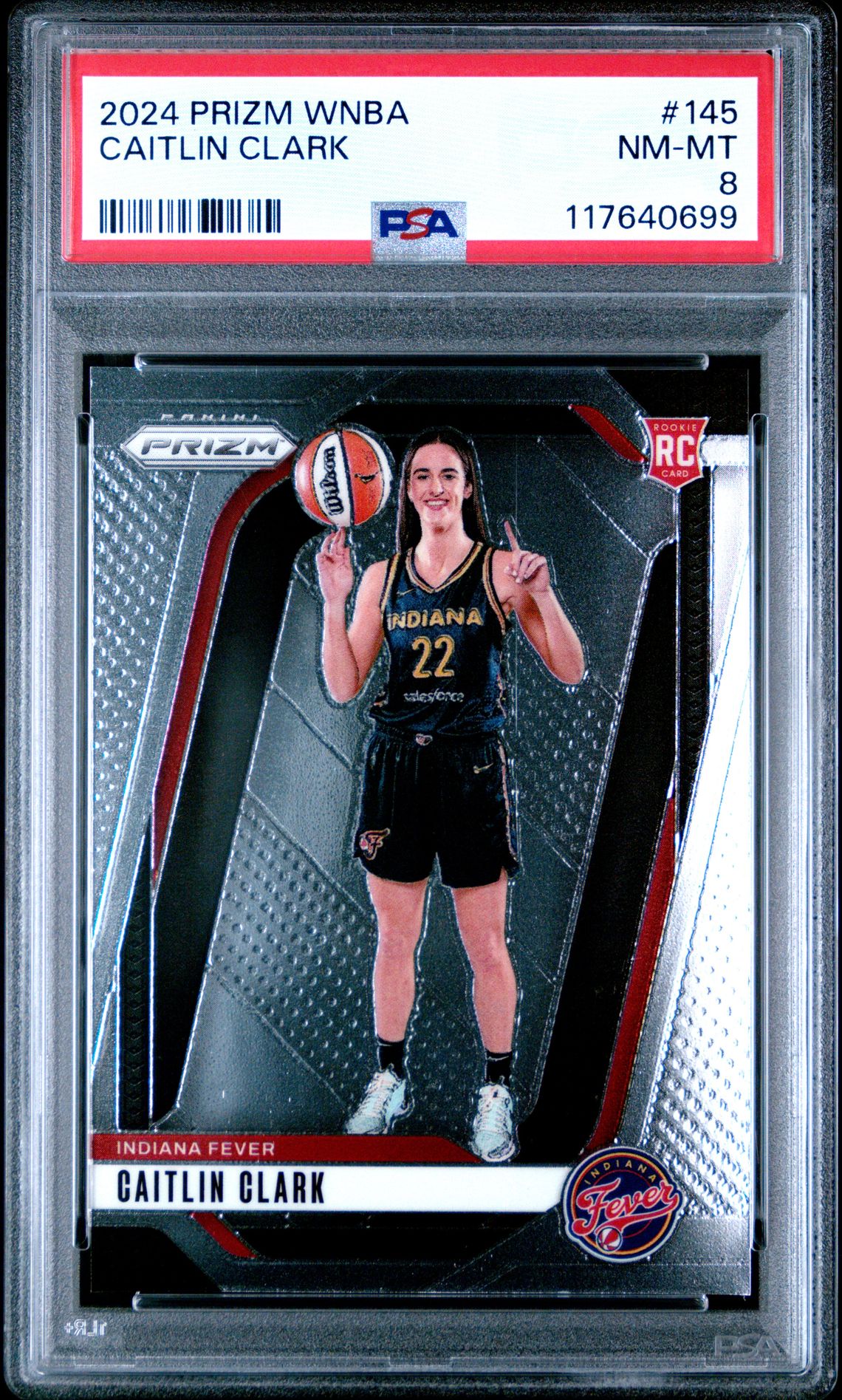 2024 Panini Prizm Wnba Caitlin Clark #145 Nm-Mt 8 front