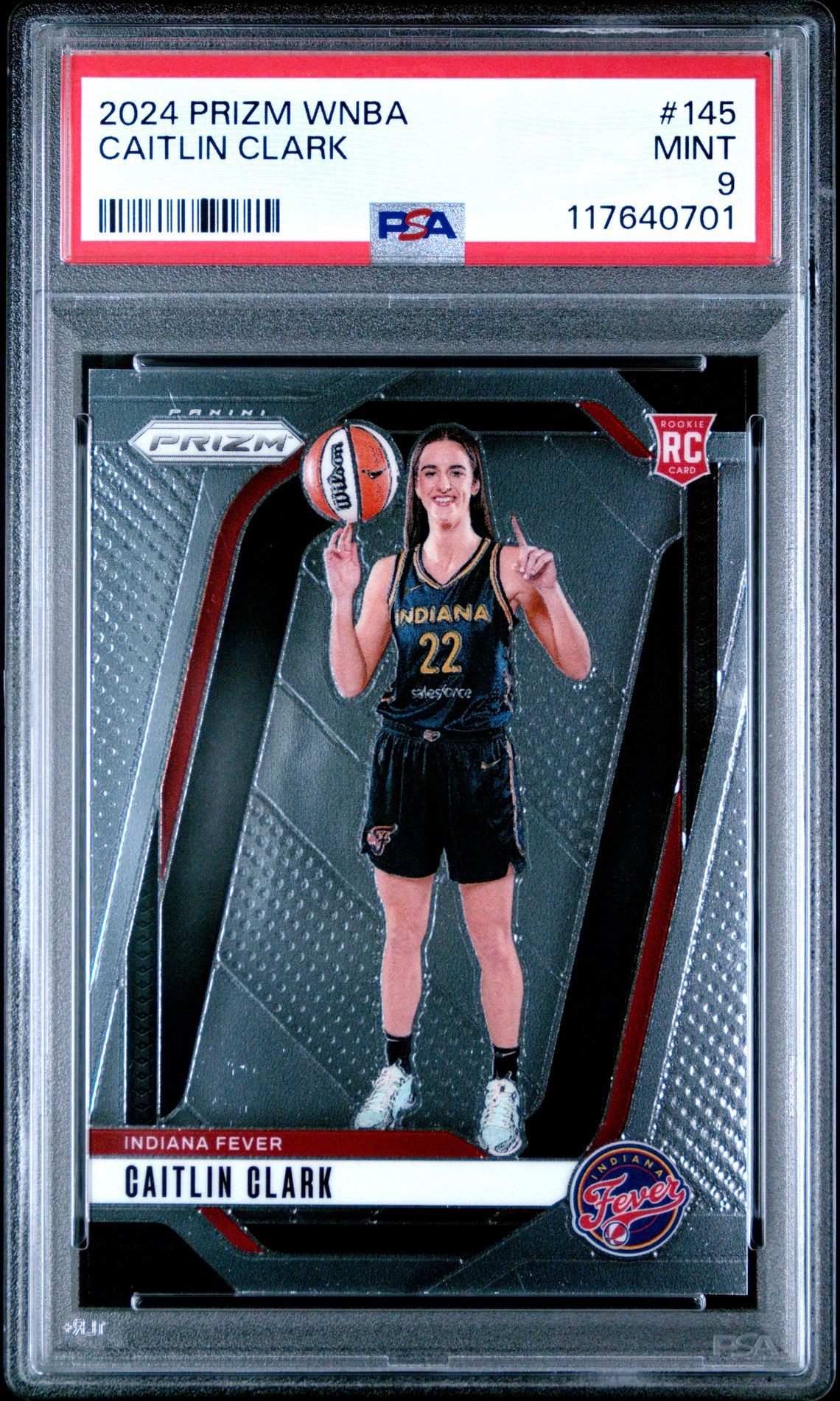 2024 Panini Prizm Wnba Caitlin Clark #145 Mint 9 front
