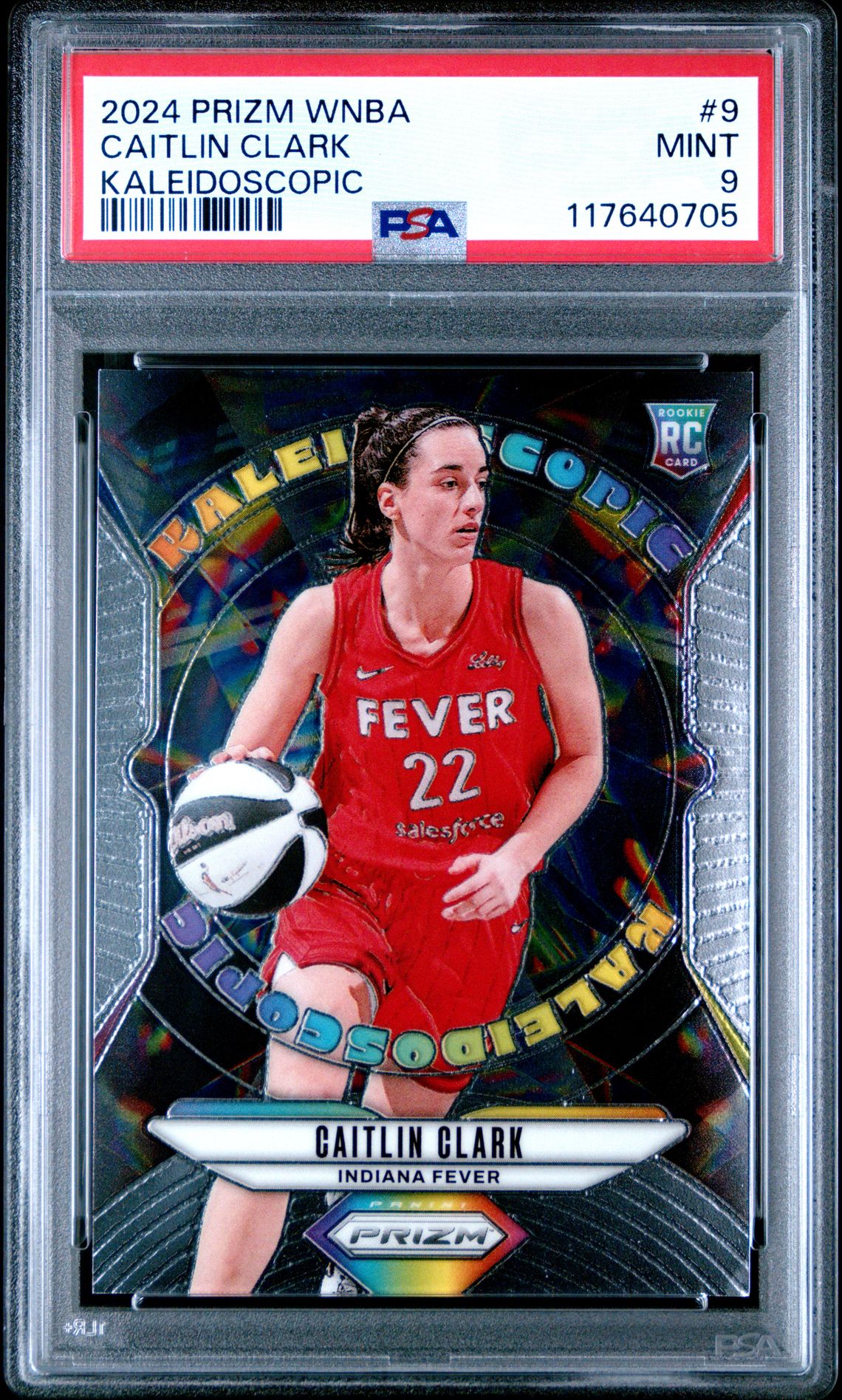 2024 Panini Prizm Wnba Kaleidoscopic Caitlin Clark #9 Mint 9 front