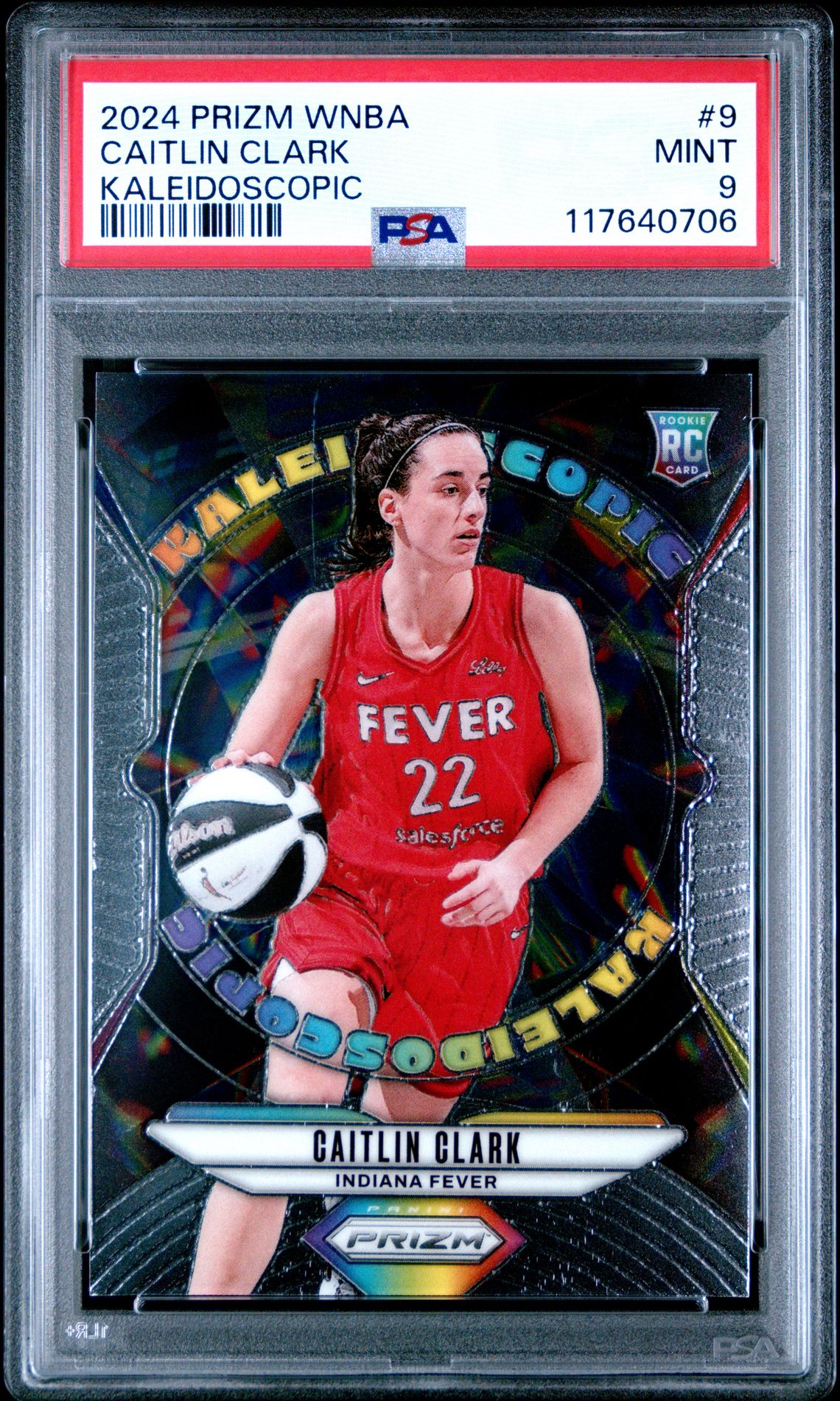2024 Panini Prizm Wnba Kaleidoscopic Caitlin Clark #9 Mint 9 front