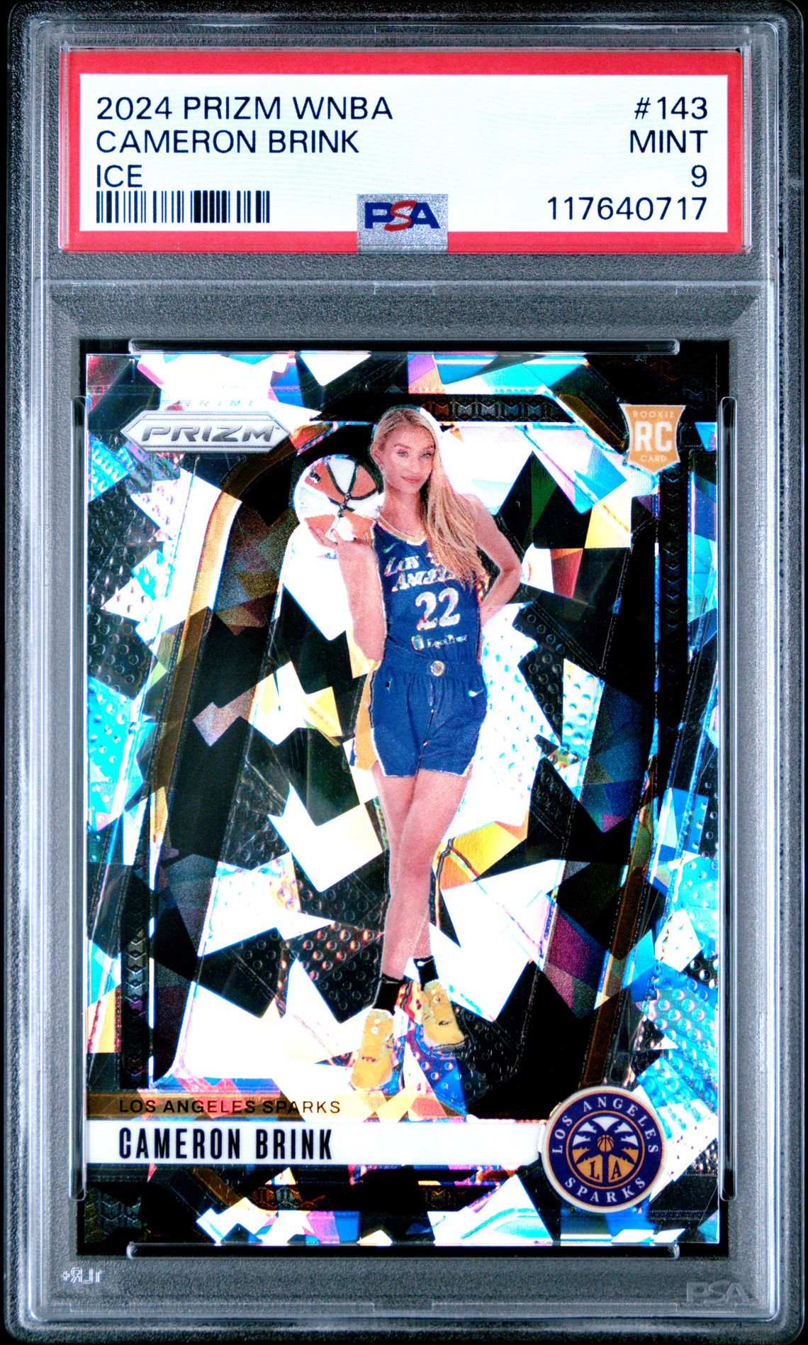 2024 Panini Prizm Wnba Cameron Brink #143 (Ice) Mint 9 front