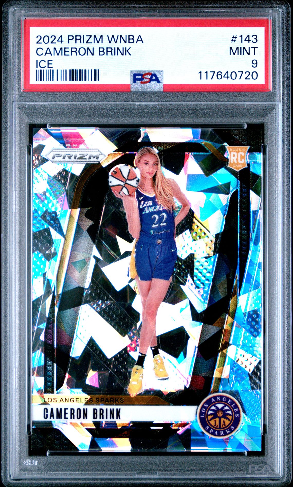 2024 Panini Prizm Wnba Cameron Brink #143 (Ice) Mint 9 front