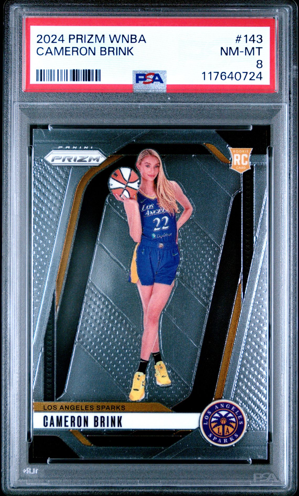 2024 Panini Prizm Wnba Cameron Brink #143 Nm-Mt 8 front
