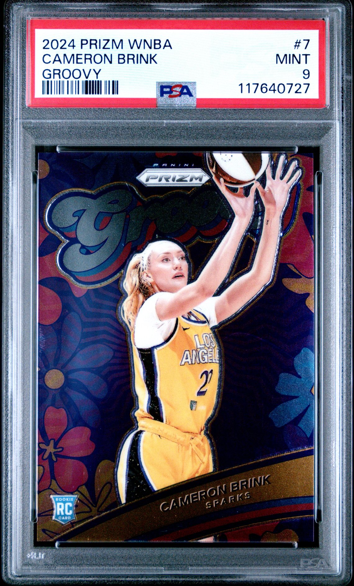 2024 Panini Prizm Wnba Groovy Cameron Brink #7 Mint 9 front