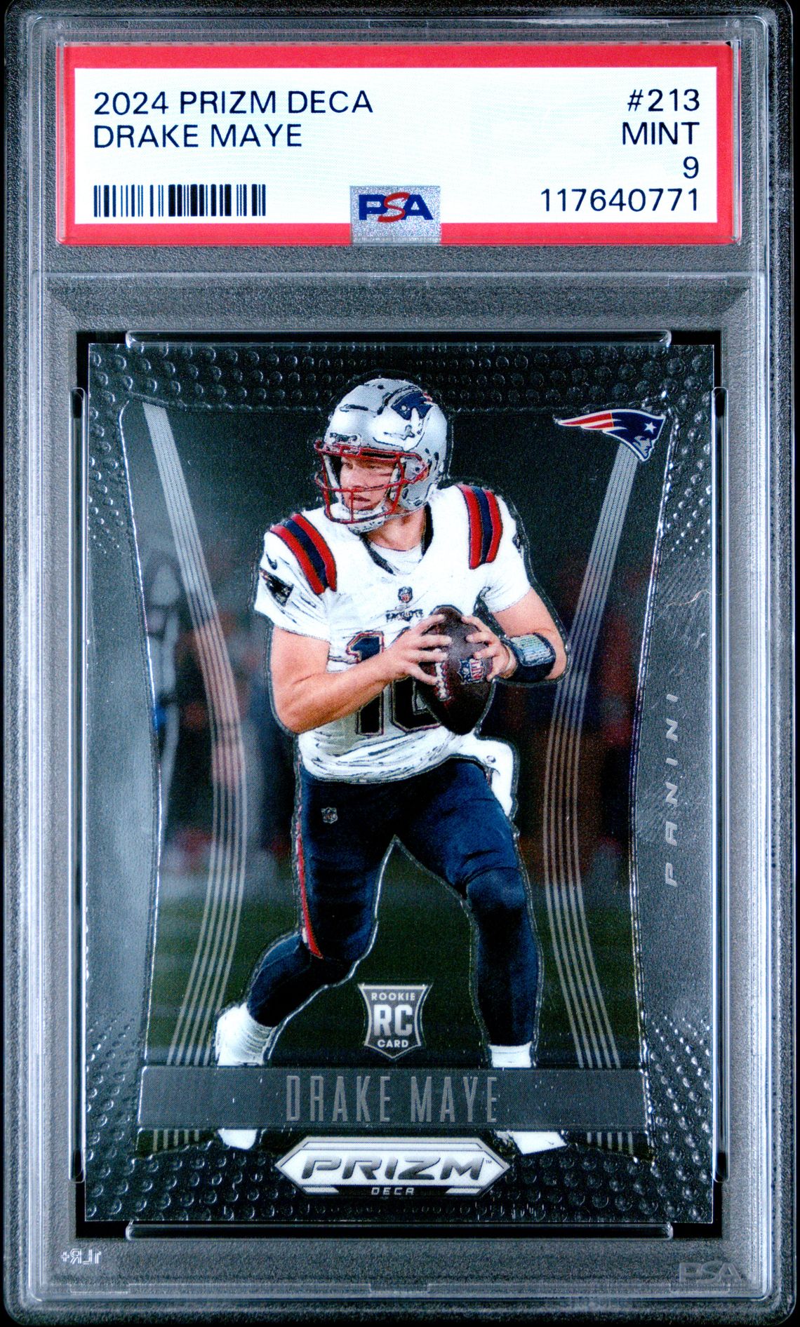 2024 Panini Prizm Deca Drake Maye #213 Mint 9 front