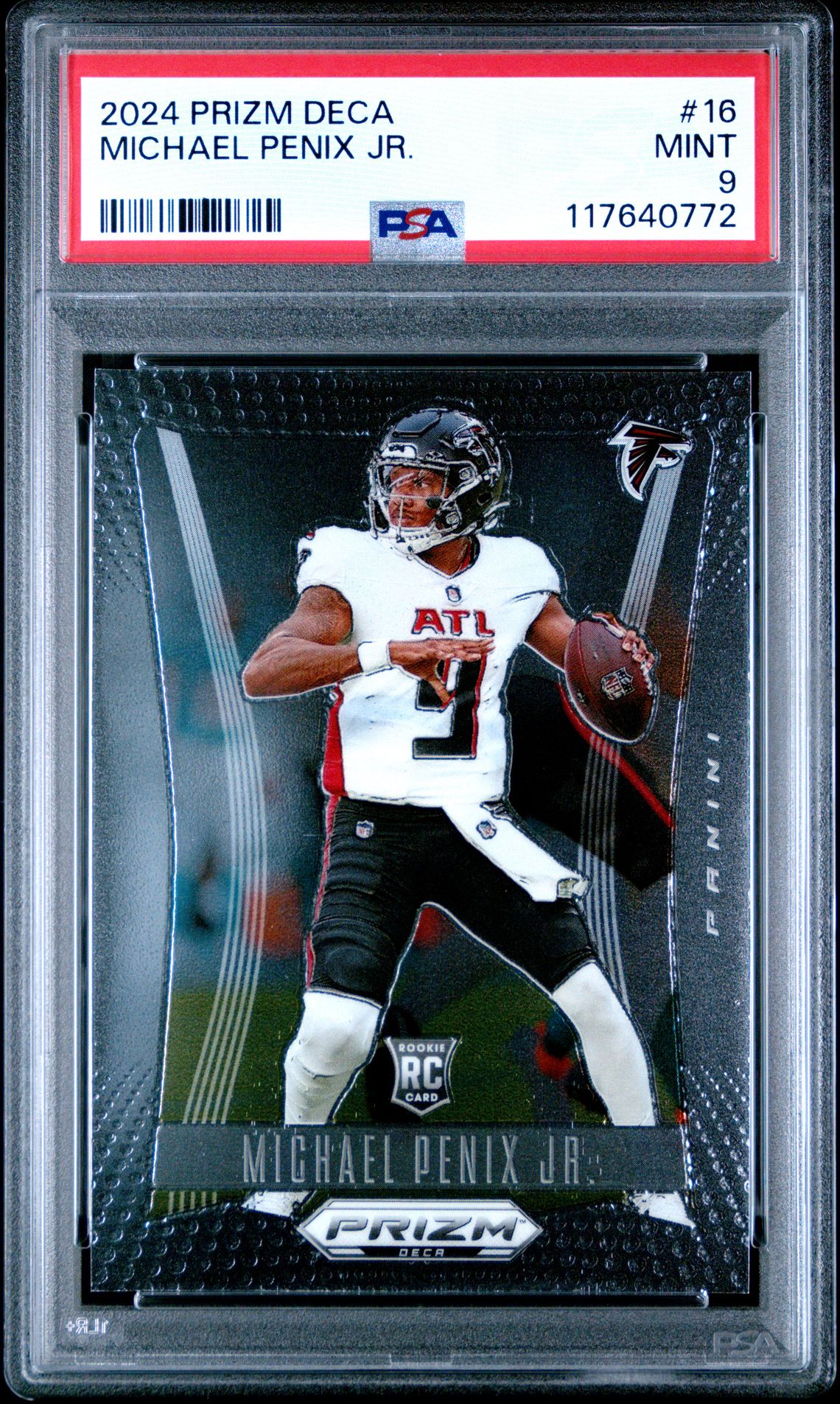 2024 Panini Prizm Deca Michael Penix Jr. #16 Mint 9 front