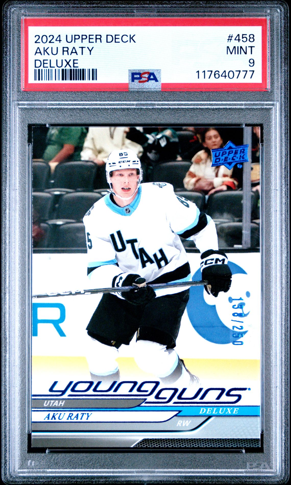 2024 Upper Deck Aku Raty #458 (Deluxe) Mint 9 front