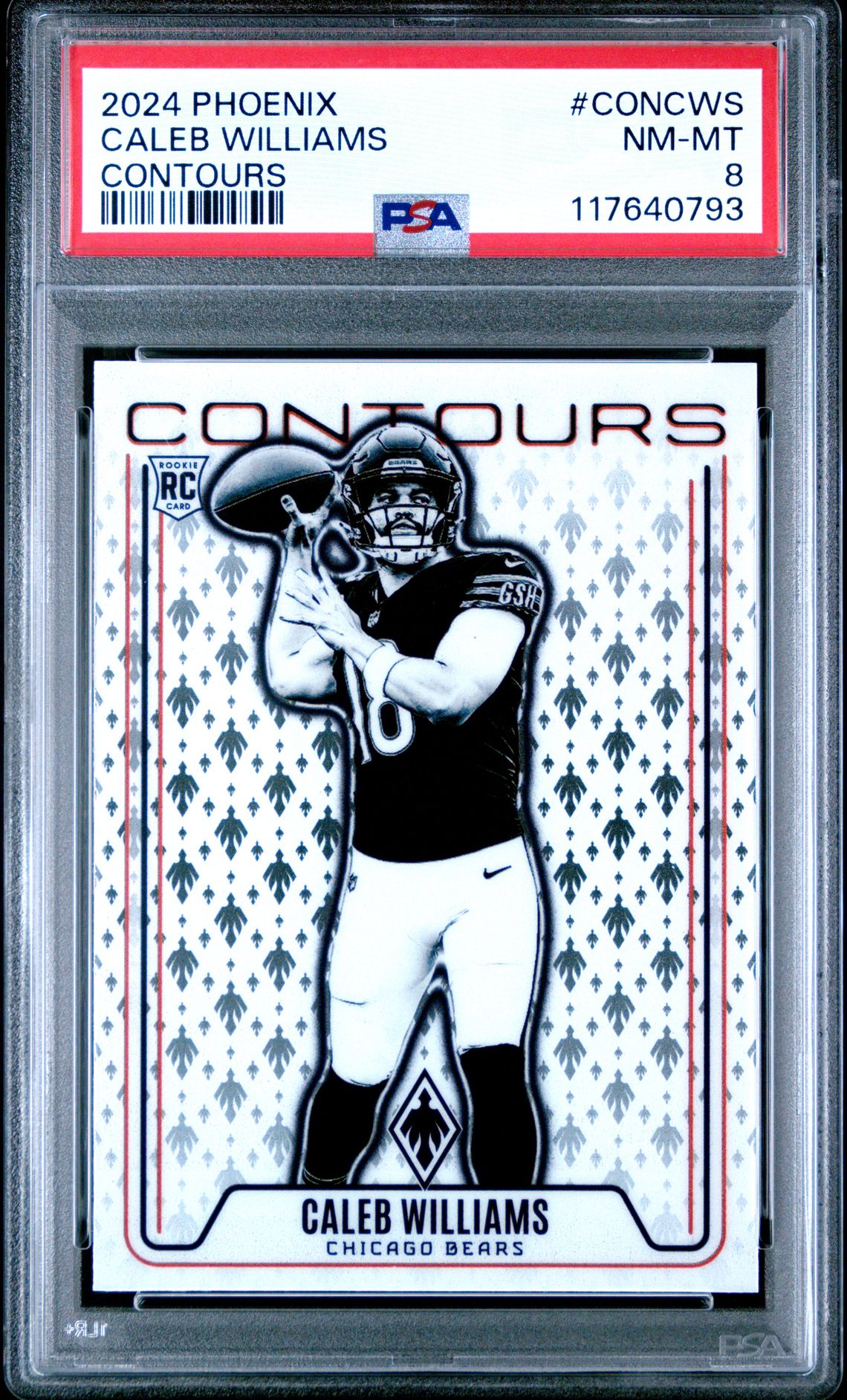 2024 Panini Phoenix Contours Caleb Williams #Concws Nm-Mt 8 front