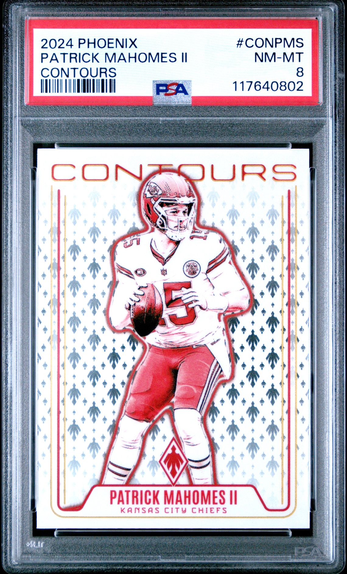 2024 Panini Phoenix Contours Patrick Mahomes Ii #Conpms Nm-Mt 8 front