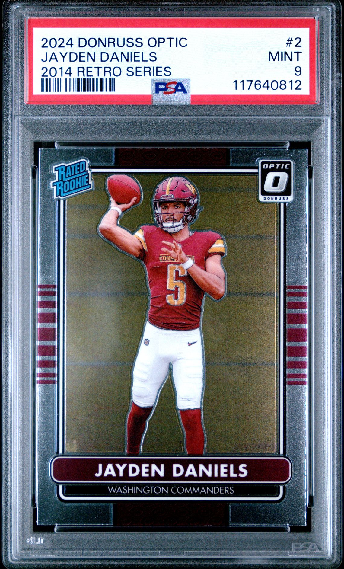 2024 Panini Donruss Optic 2014 Retro Series Jayden Daniels #2 Mint 9 front