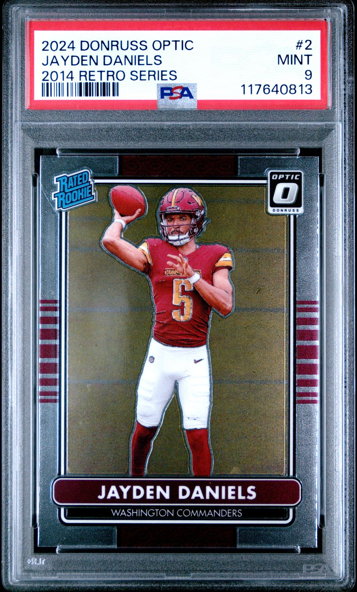 2024 Panini Donruss Optic 2014 Retro Series Jayden Daniels #2 Mint 9 front