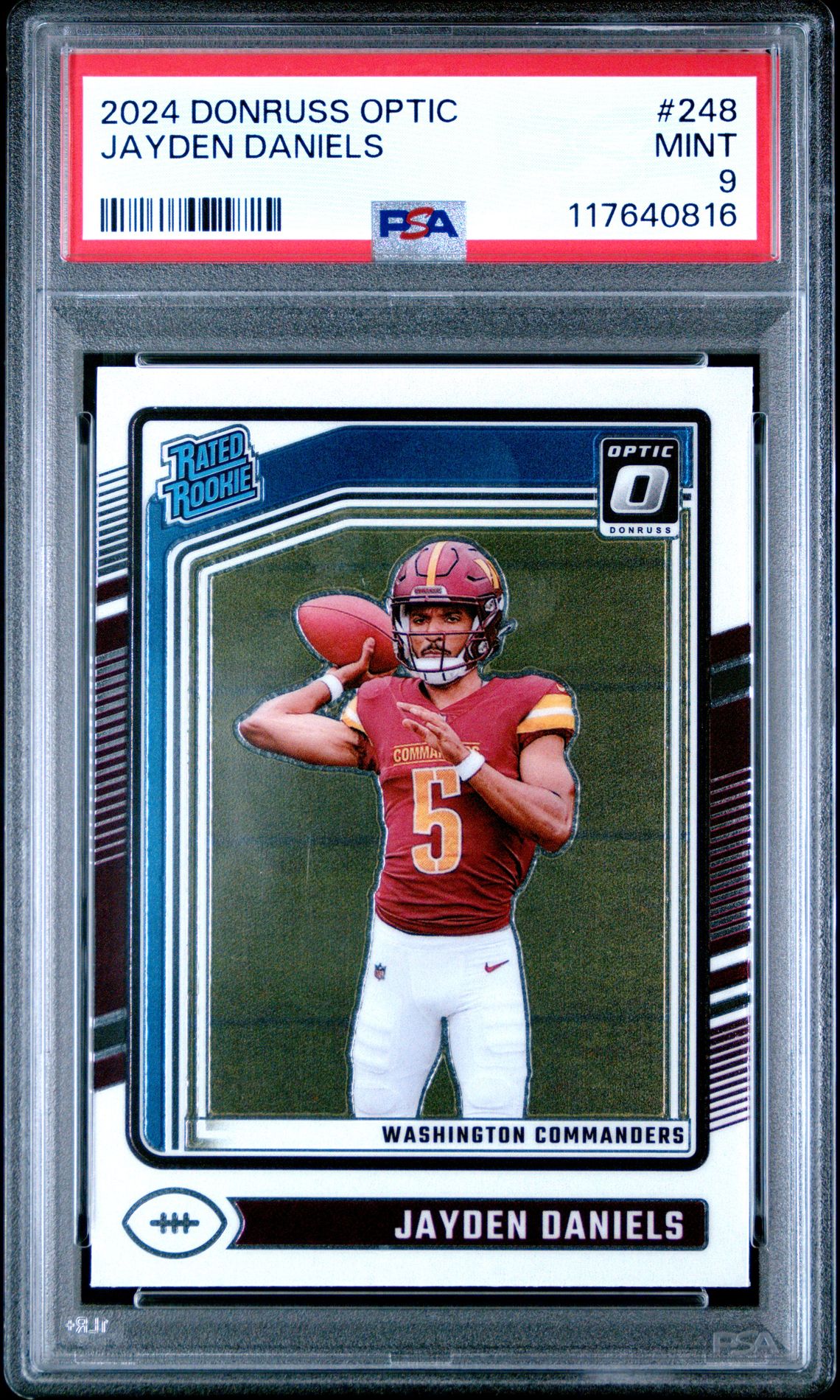 2024 Panini Donruss Optic Jayden Daniels #248 Mint 9 front