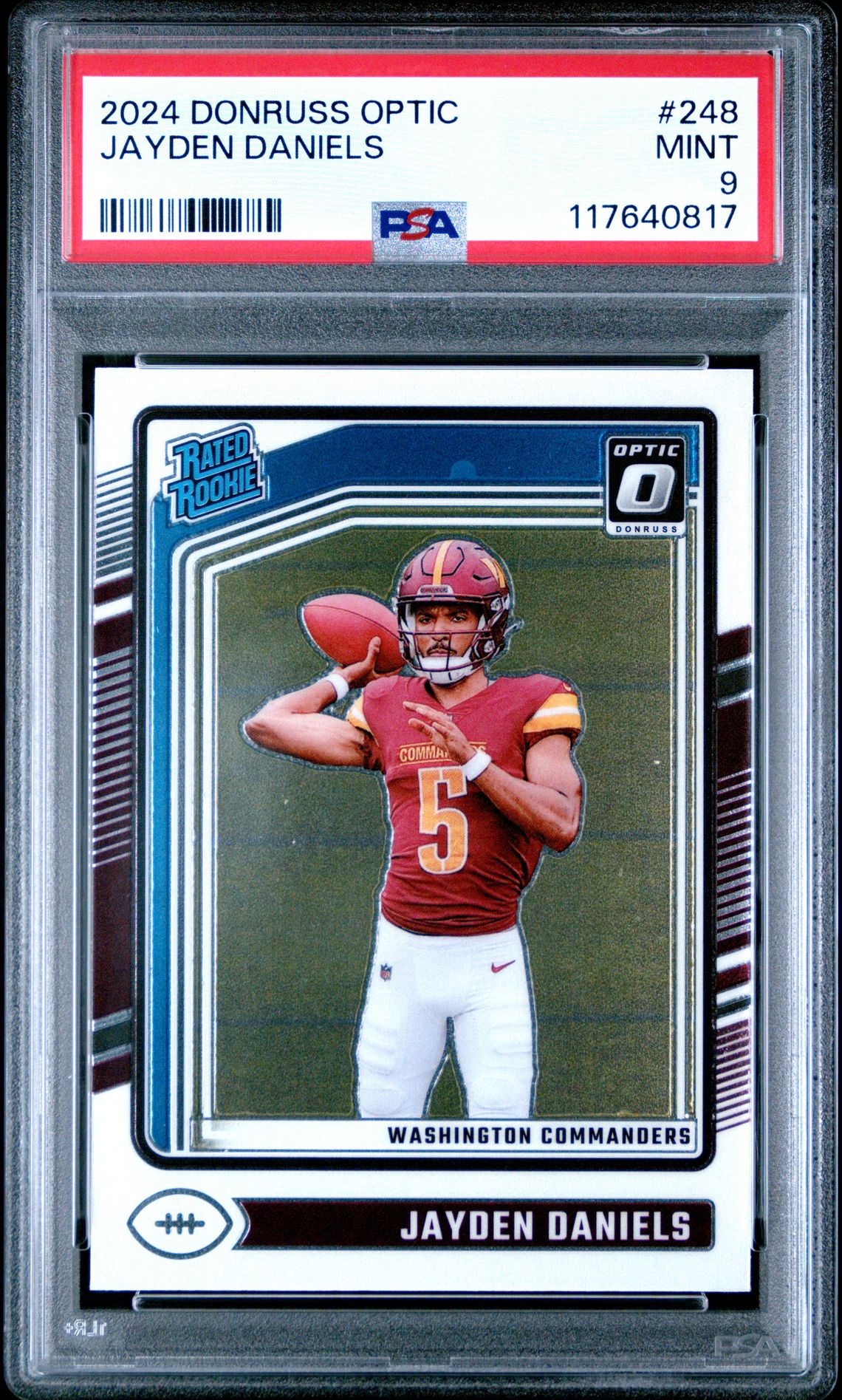 2024 Panini Donruss Optic Jayden Daniels #248 Mint 9 front
