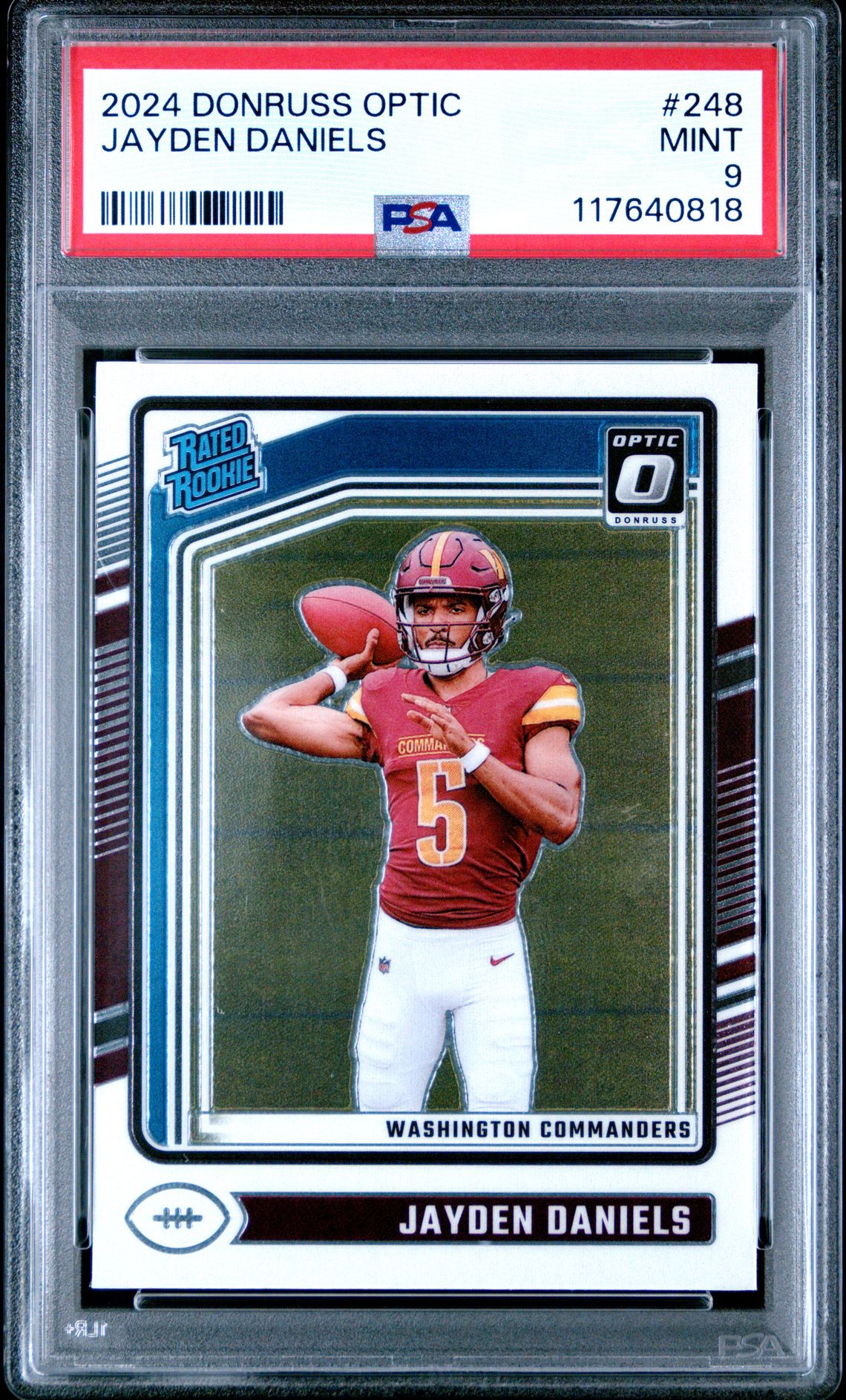 2024 Panini Donruss Optic Jayden Daniels #248 Mint 9 front