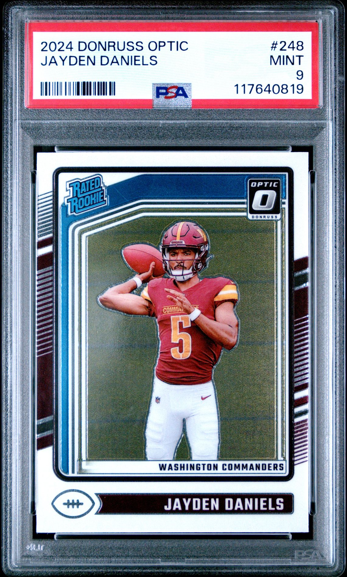 2024 Panini Donruss Optic Jayden Daniels #248 Mint 9 front