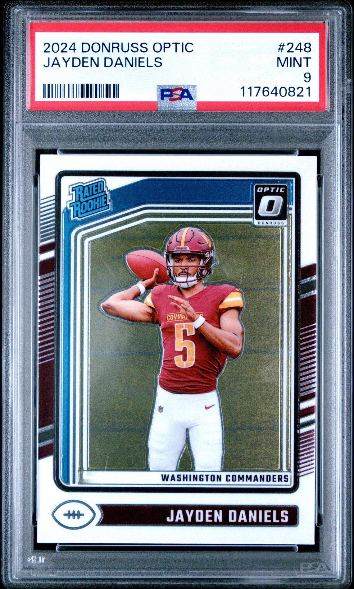 2024 Panini Donruss Optic Jayden Daniels #248 Mint 9 front