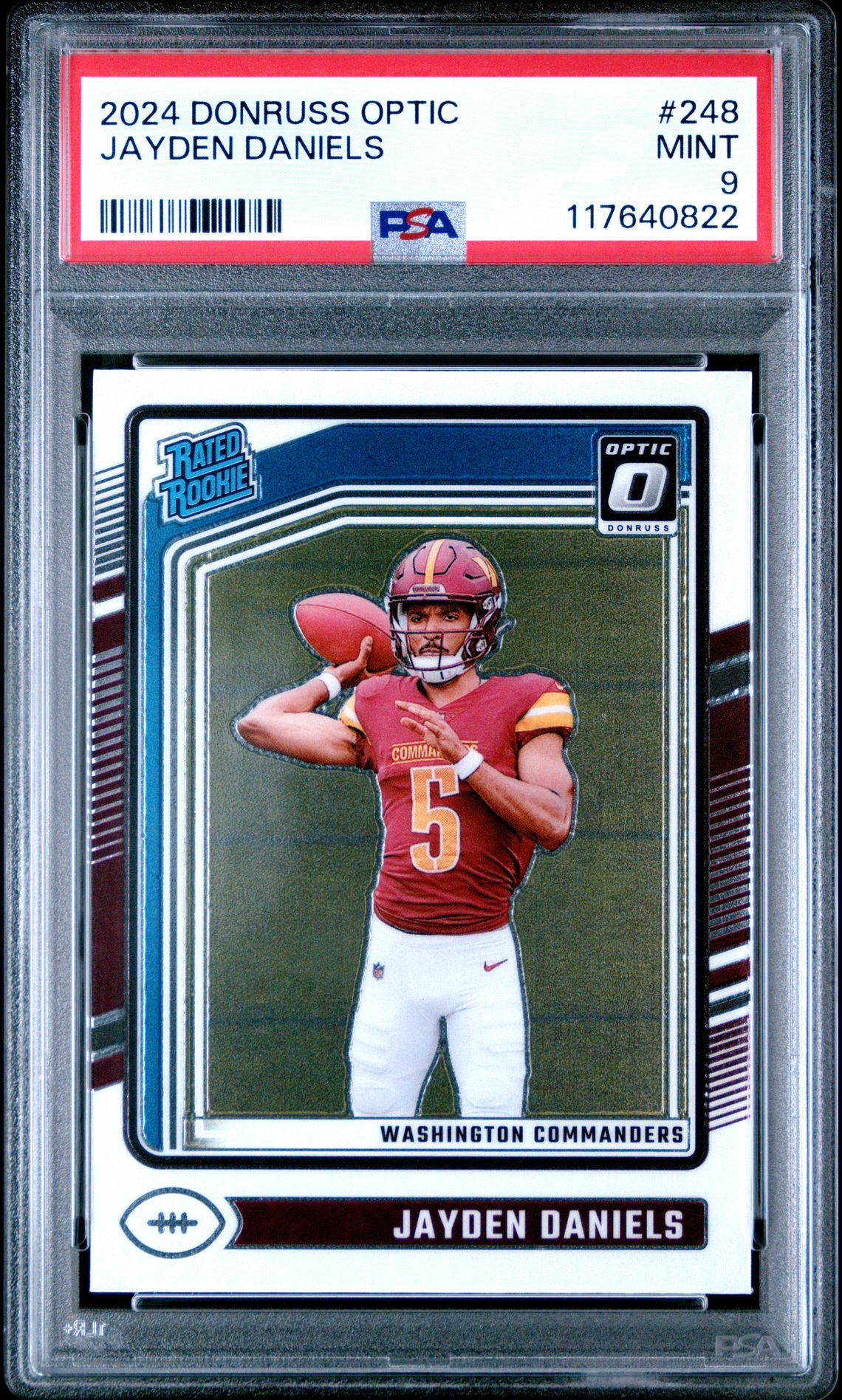 2024 Panini Donruss Optic Jayden Daniels #248 Mint 9 front