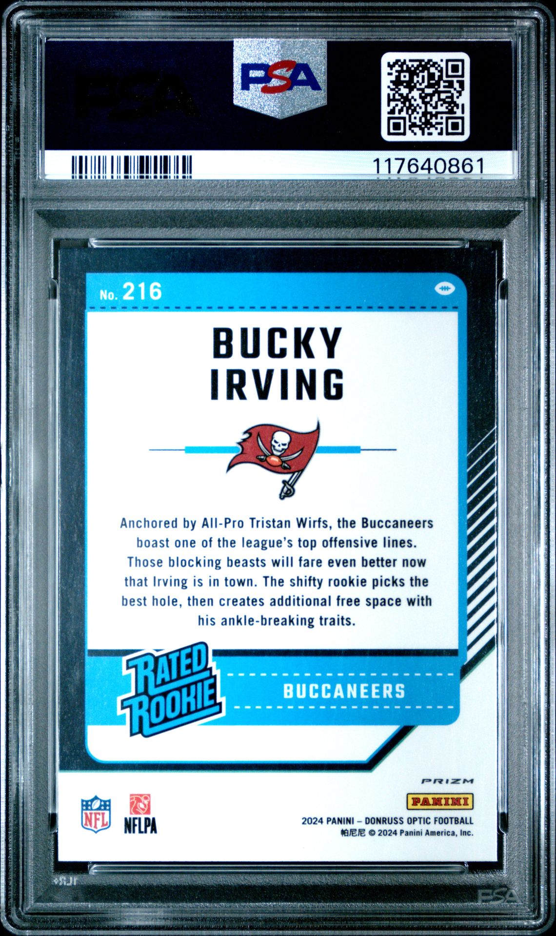 2024 Panini Donruss Optic Bucky Irving #216 (Holo) Mint 9 back