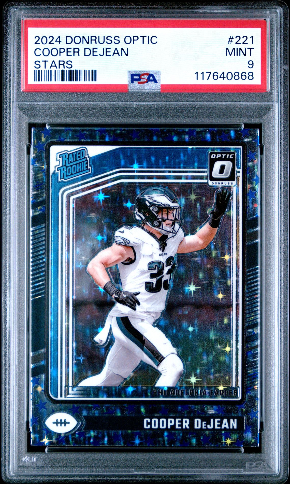 2024 Panini Donruss Optic Cooper Dejean #221 (Stars) Mint 9 front