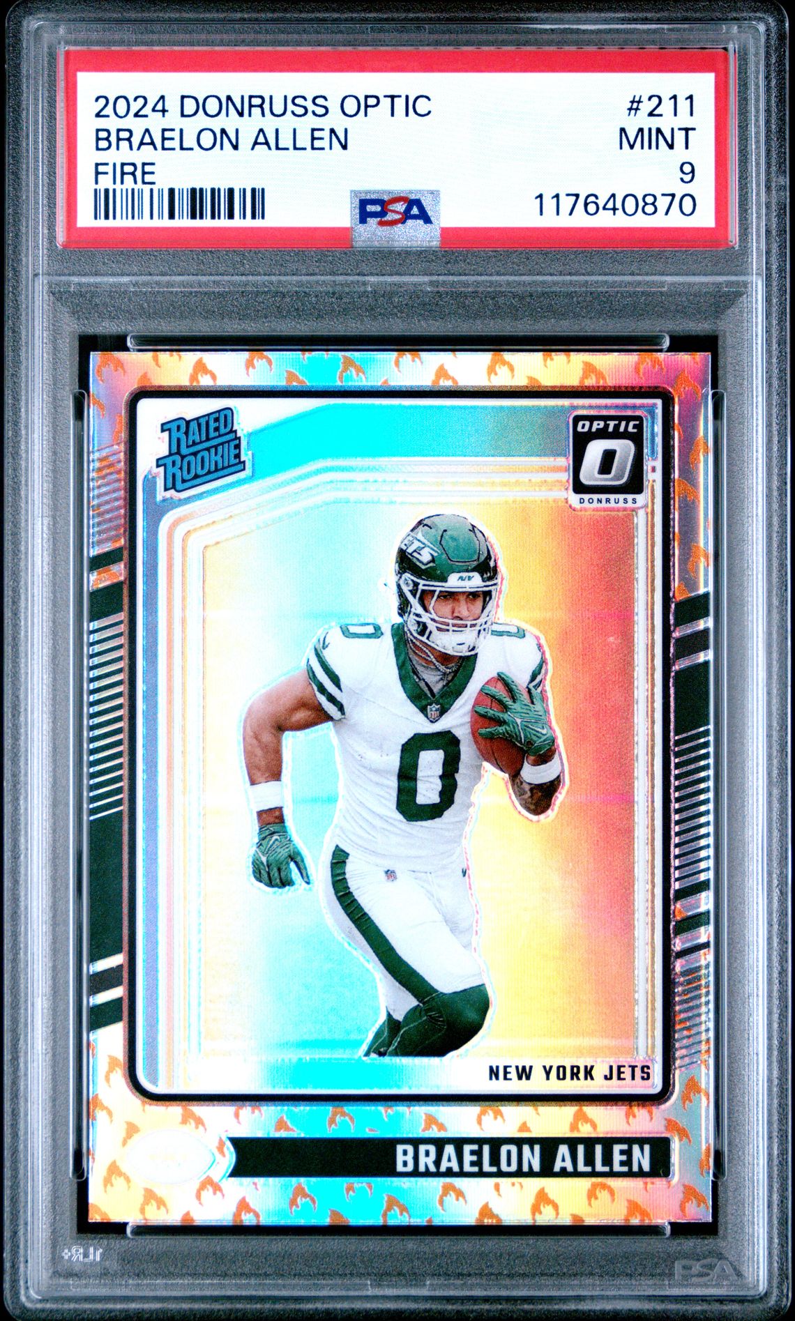 2024 Panini Donruss Optic Braelon Allen #211 (Fire) Mint 9 front