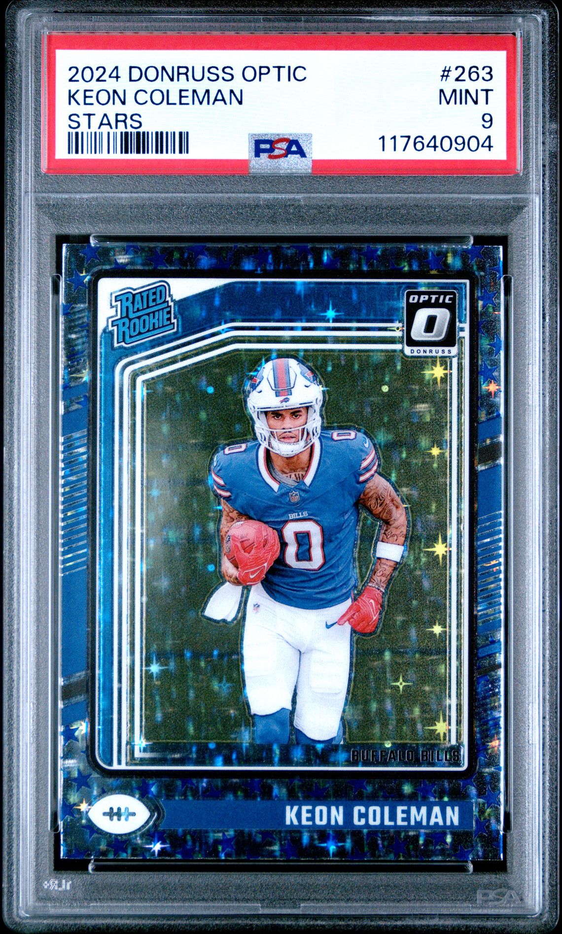 2024 Panini Donruss Optic Keon Coleman #263 (Stars) Mint 9 front