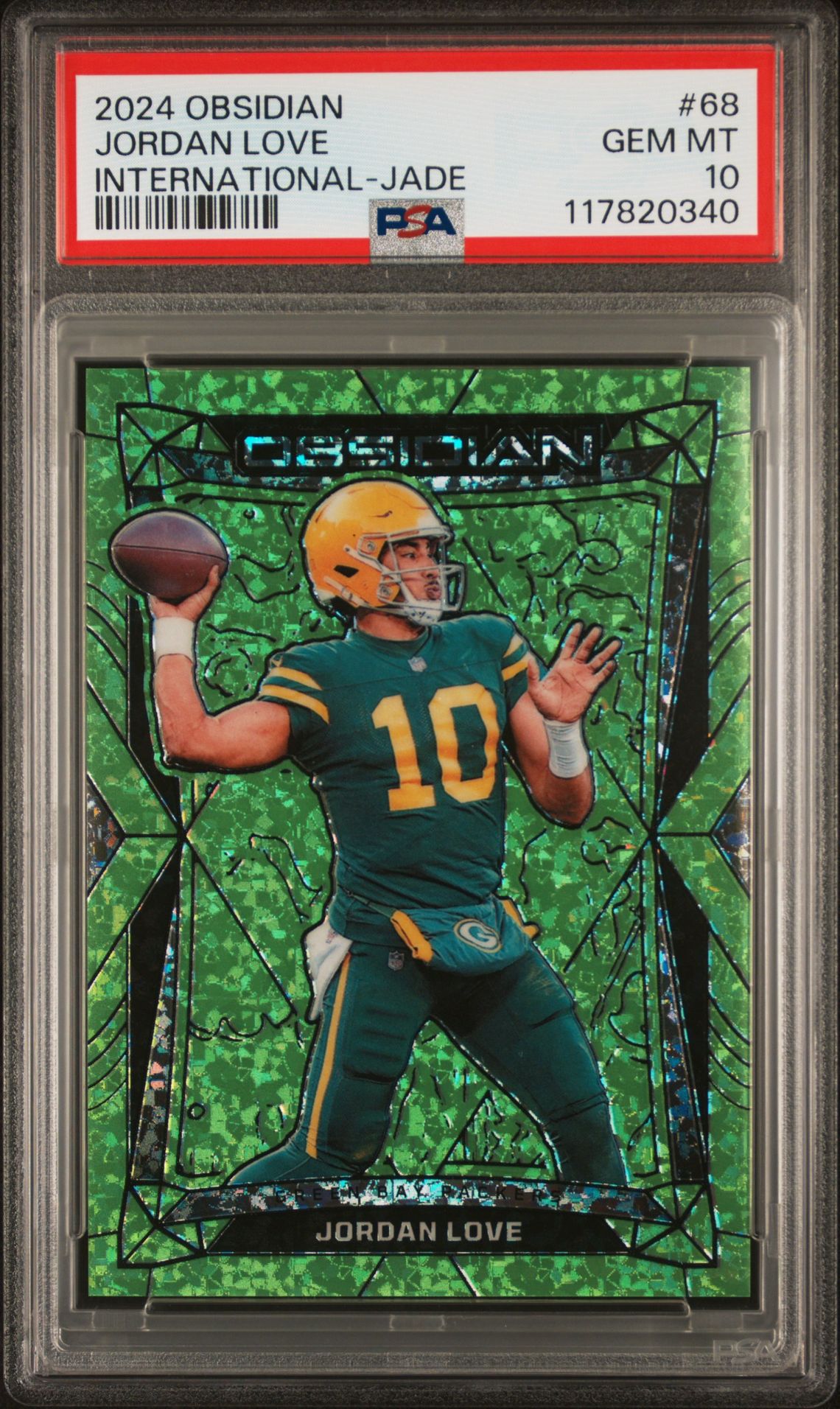 2024 Panini Panini Obsidian #68 Jordan Love front