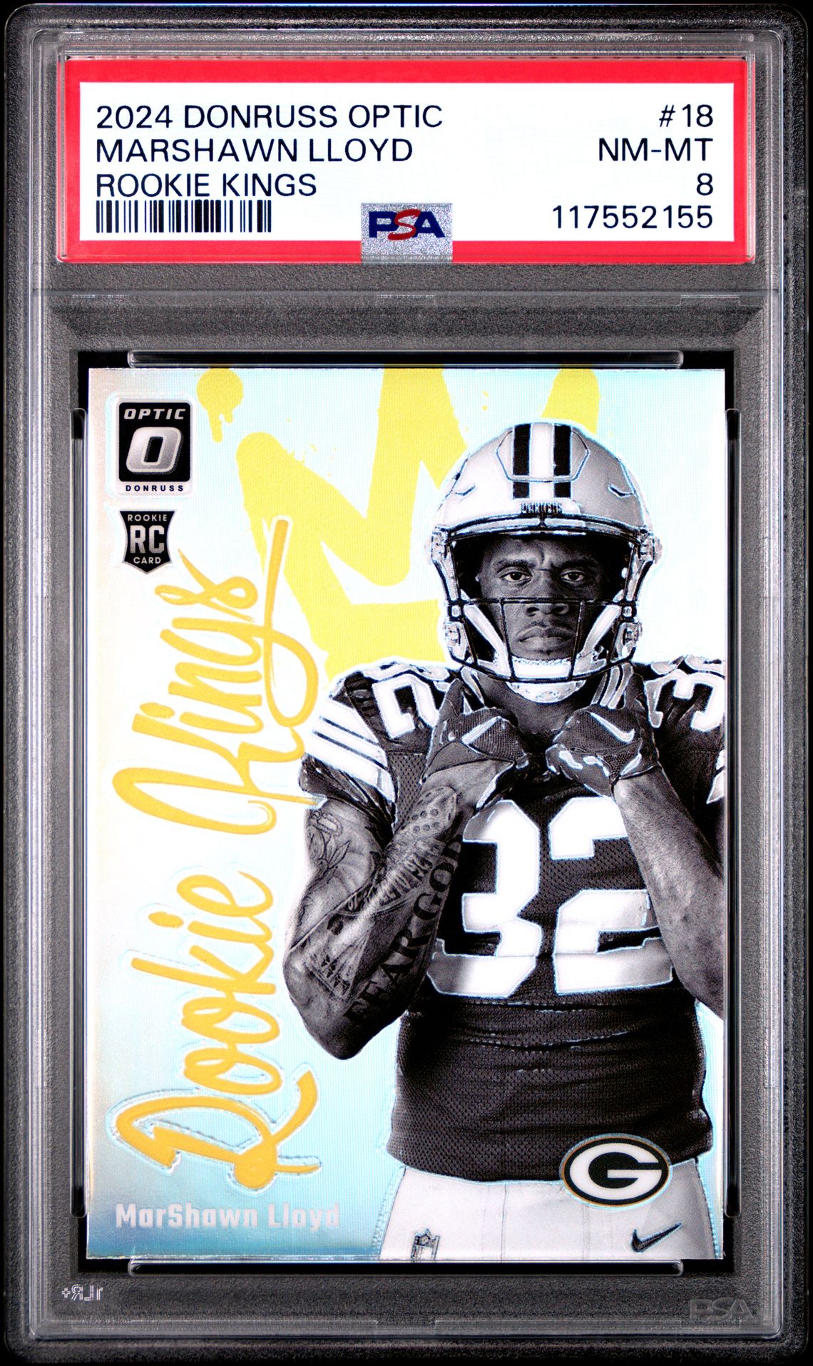2024 Panini Donruss Optic Rookie Kings Marshawn Lloyd #18 Nm-Mt 8 front