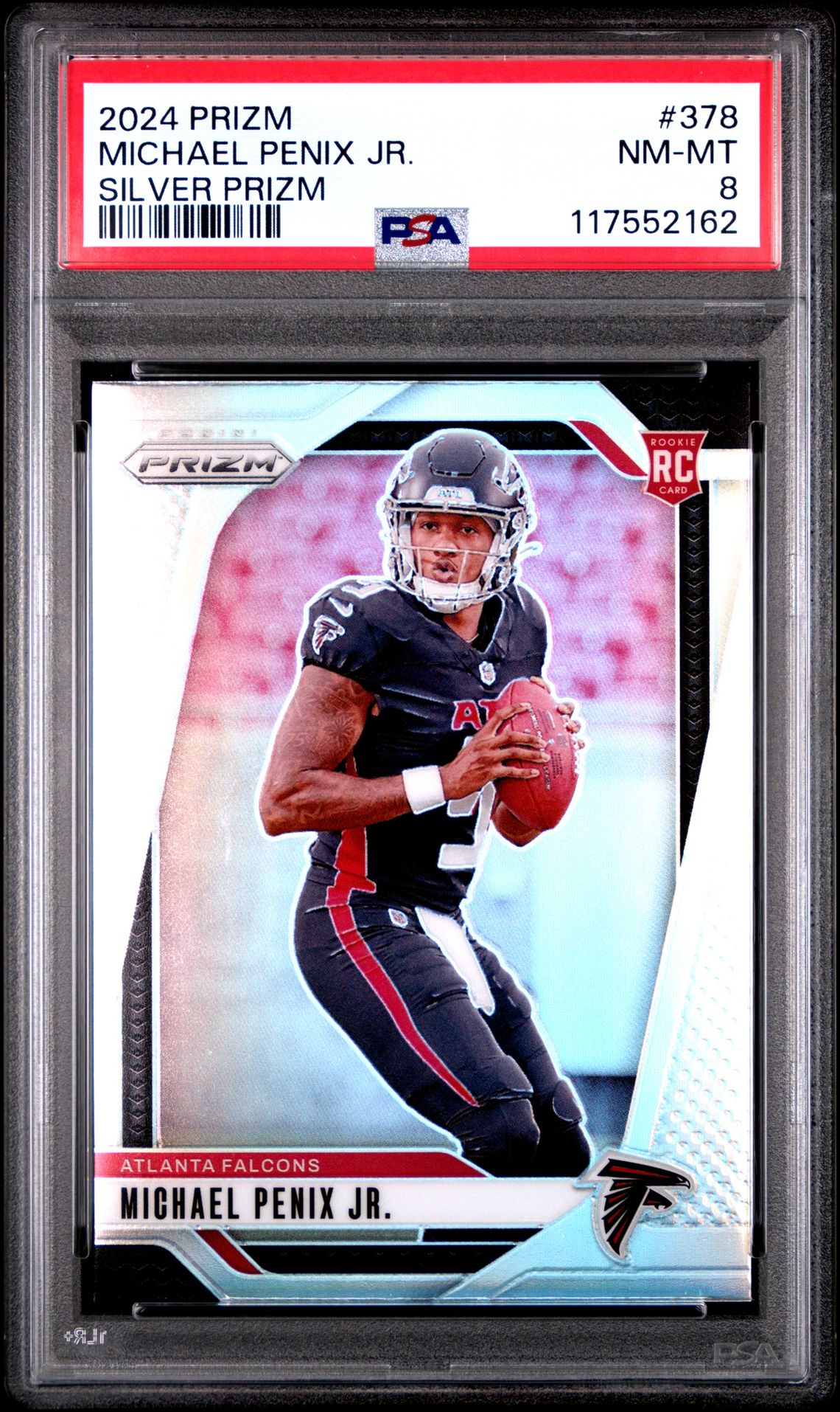 2024 Panini Prizm Michael Penix Jr. #378 (Silver Prizm) Nm-Mt 8 front