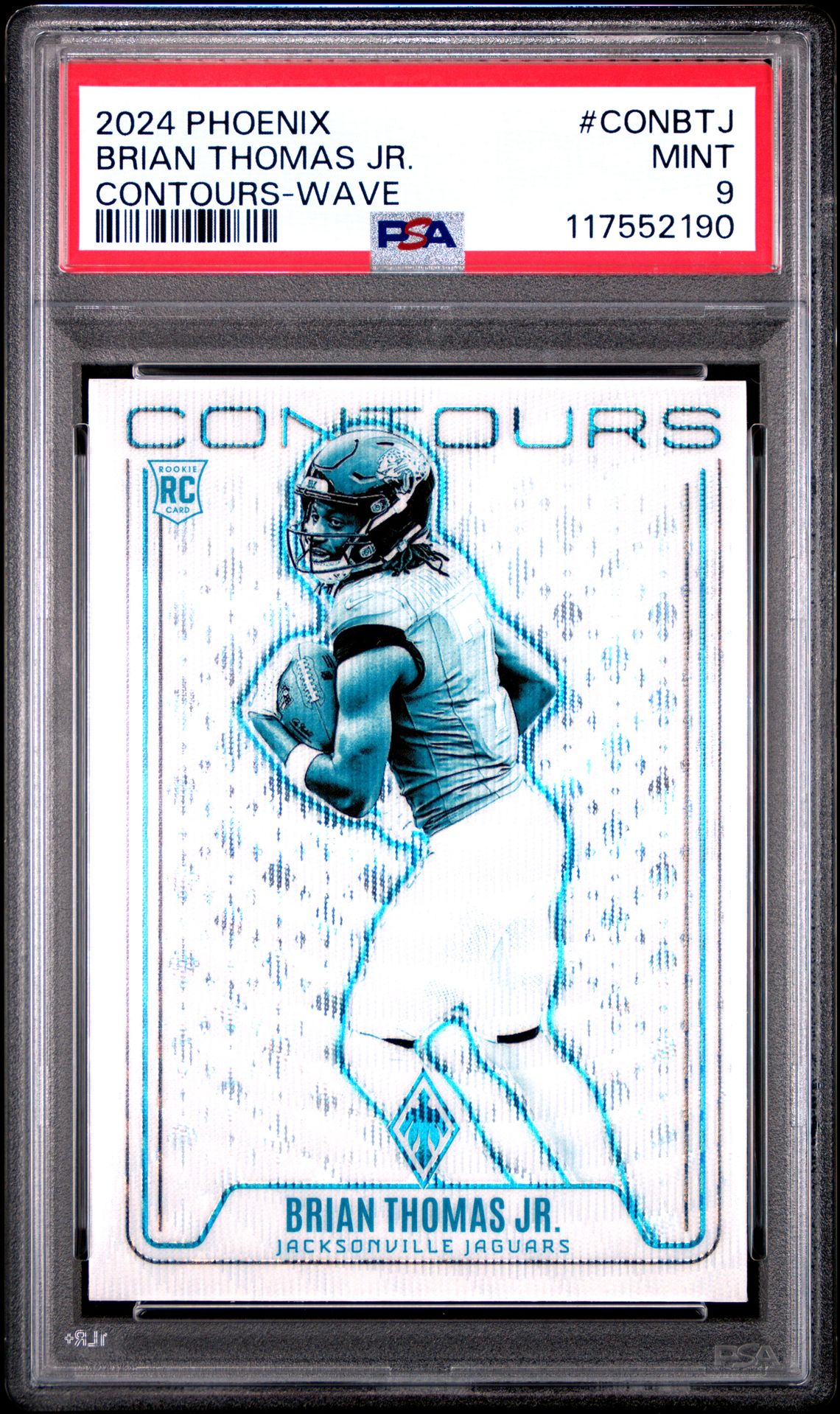 2024 Panini Phoenix Contours Brian Thomas Jr. #Conbtj (Contours-Wave) Mint 9 front