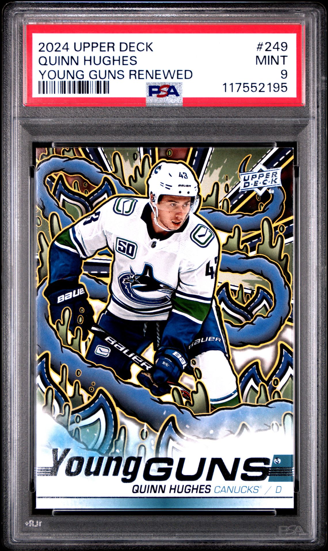 2024 Upper Deck Young Guns Renewed Quinn Hughes #249 Mint 9 front