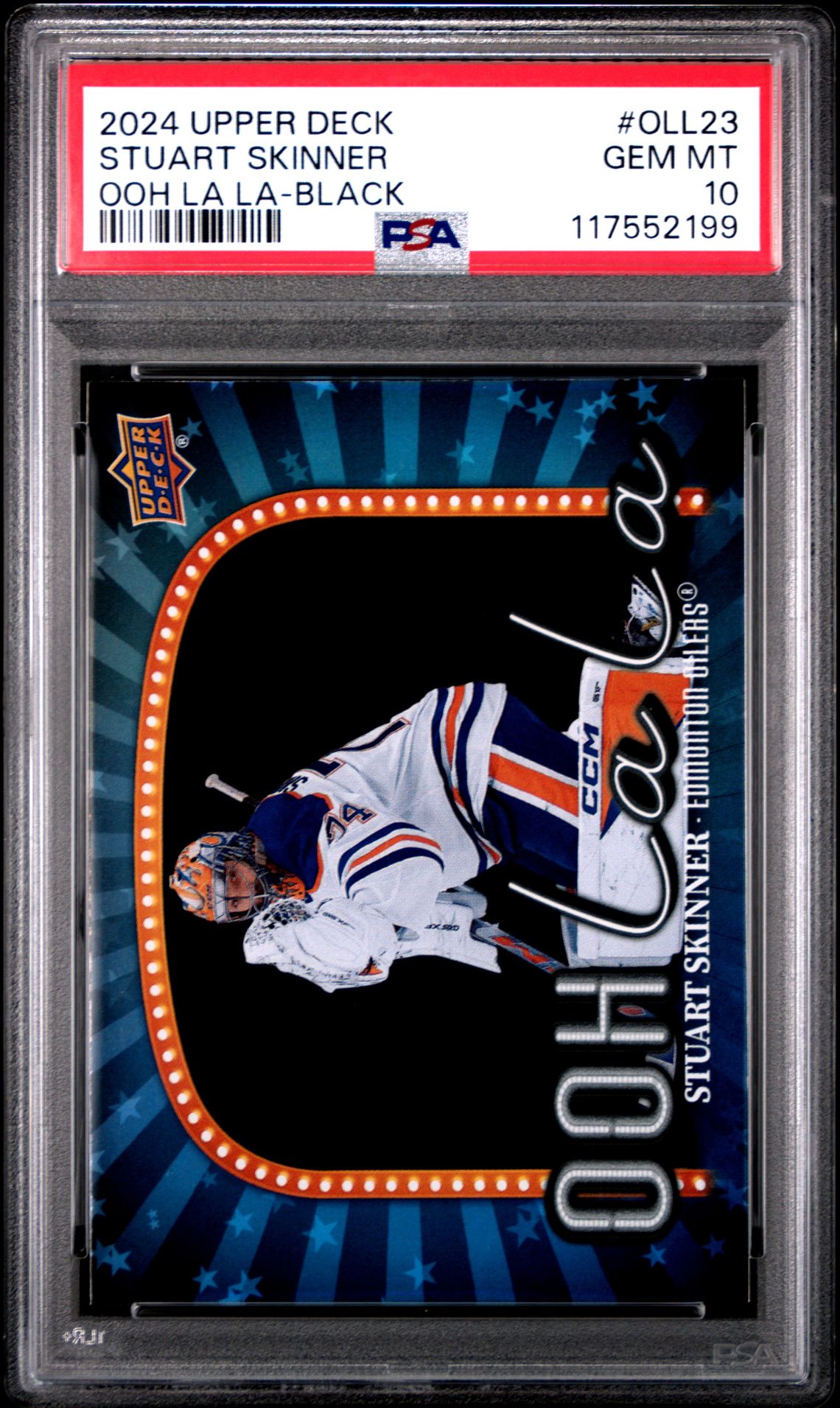 2024 Upper Deck Ooh La La Stuart Skinner #Oll23 (Ooh La La-Black) Gem Mt 10 front