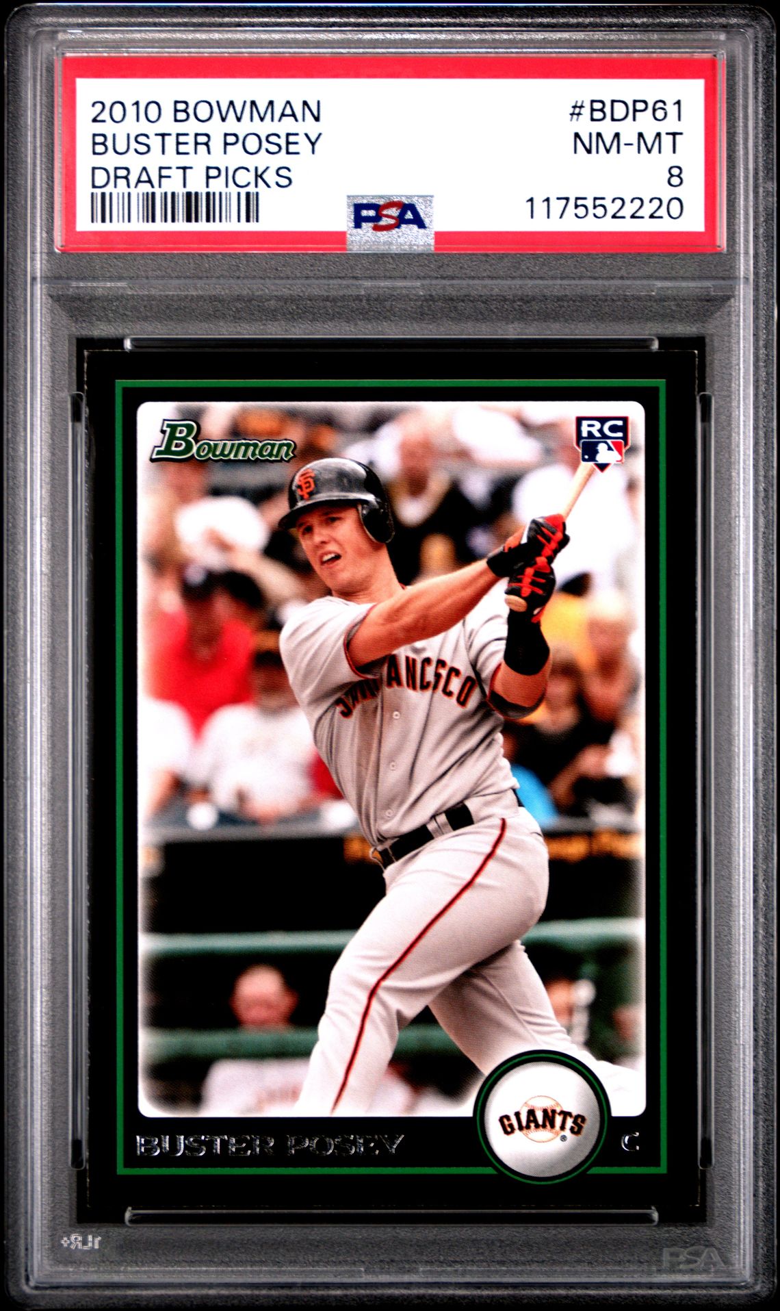 2010 Bowman Draft Picks Buster Posey #Bdp61 (Draft Picks) Nm-Mt 8 front