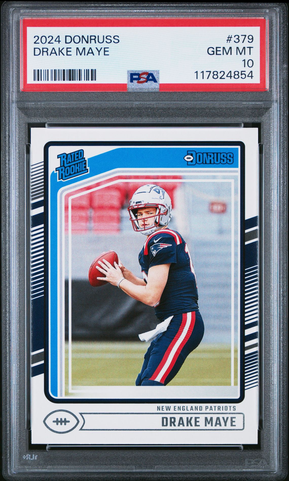 2024 Panini Donruss Drake Maye #379 Gem Mt 10 front