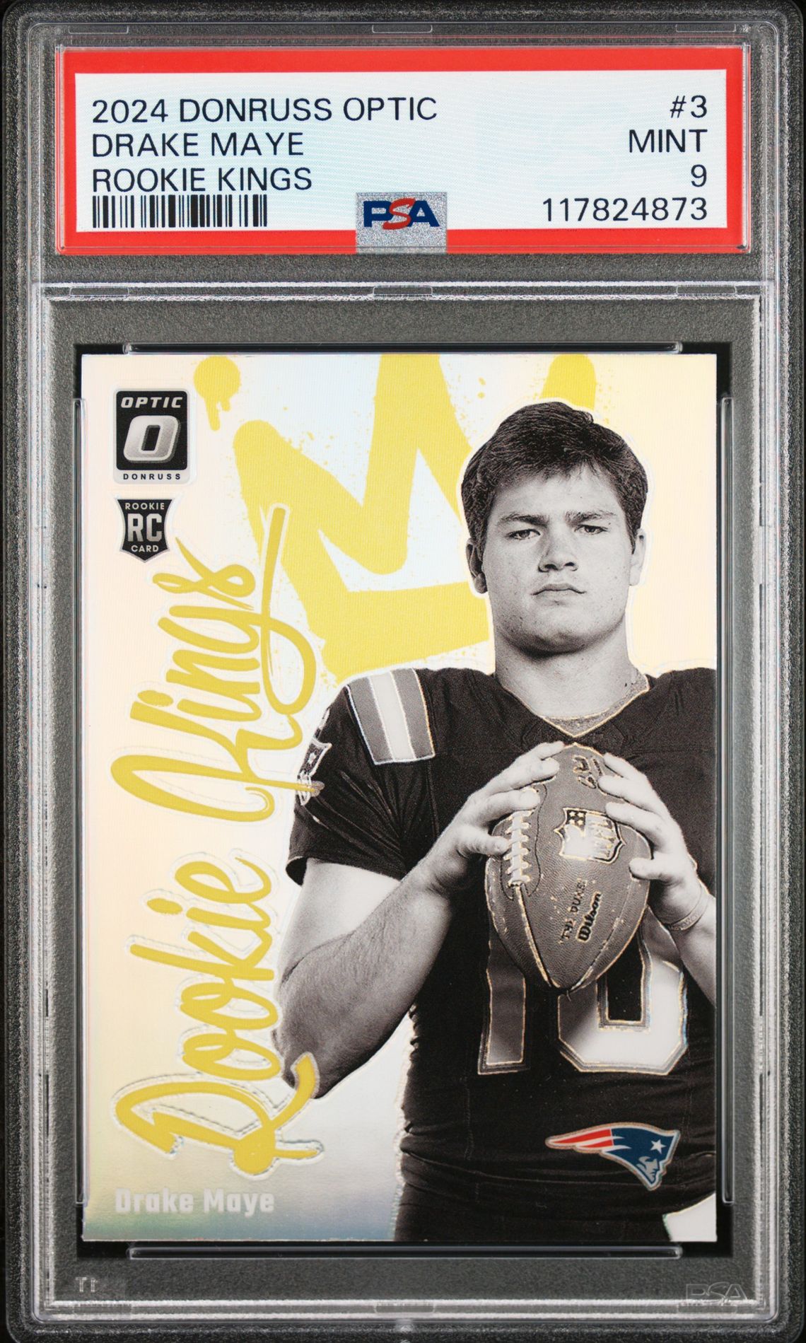2024 Panini Donruss Optic Rookie Kings Drake Maye #3 Mint 9 front