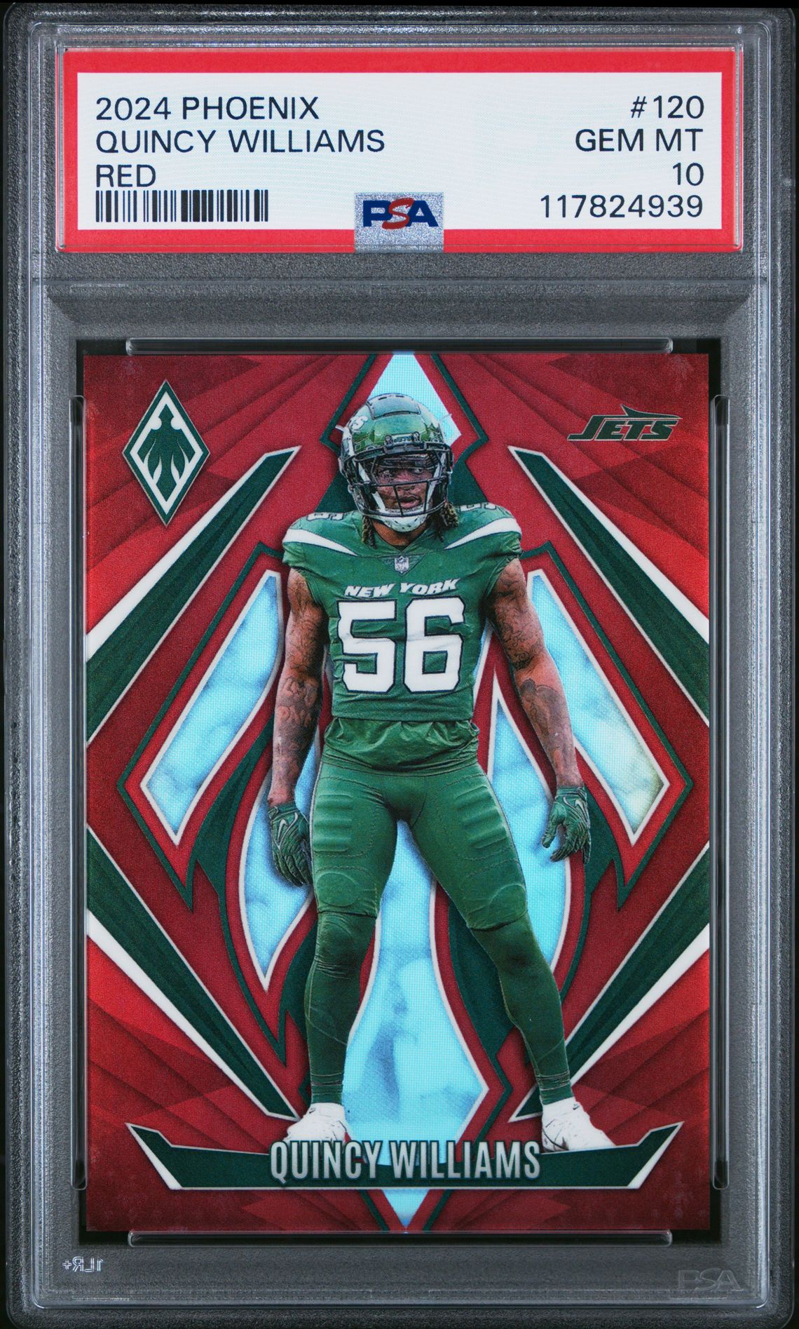 2024 Panini Phoenix Quincy Williams #120 (Red) Gem Mt 10 front