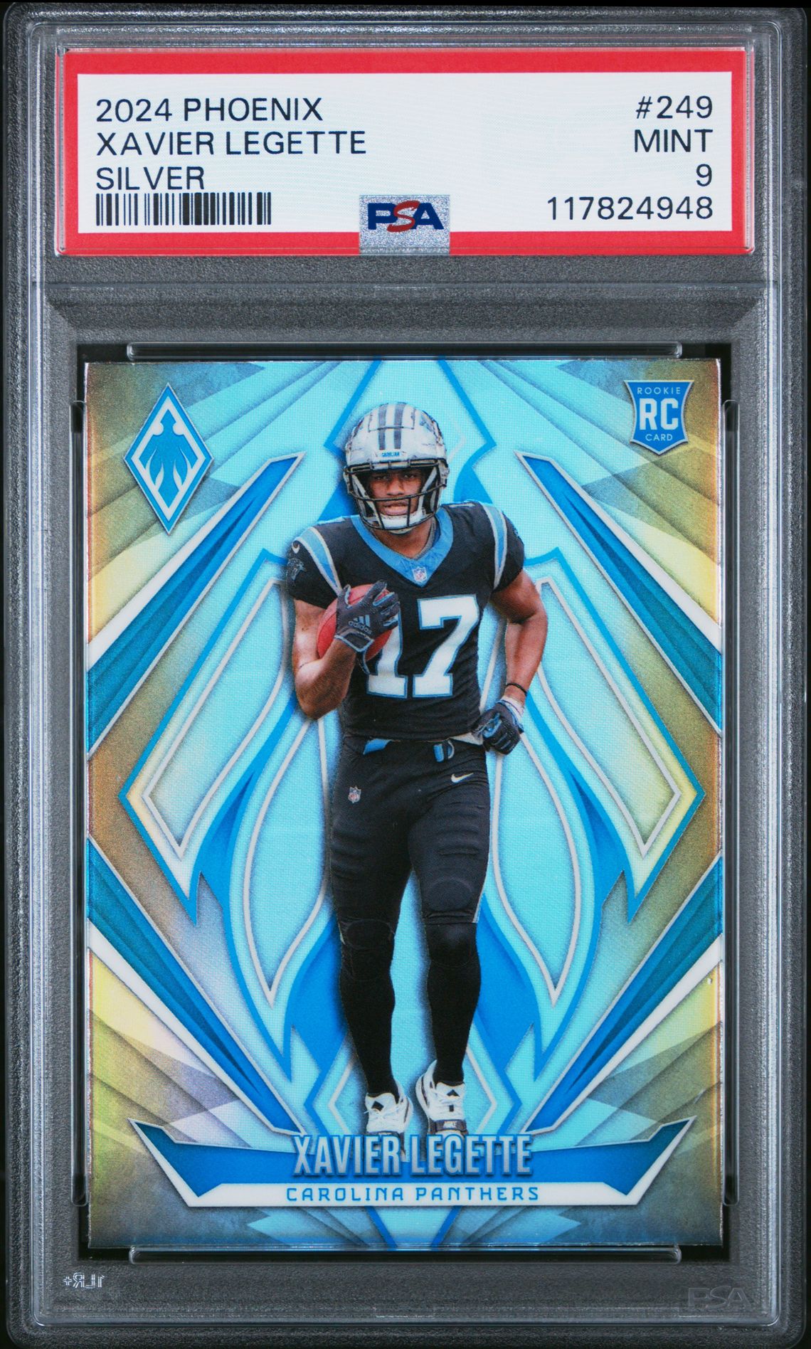 2024 Panini Phoenix Xavier Legette #249 (Silver) Mint 9 front