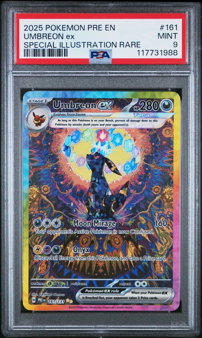 2025 Pokemon Pre En Prismatic Evolutions Umbreon Ex 161 Special 