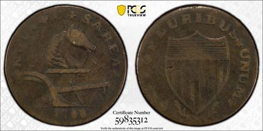 1788 NJ 1/2P Fox Before Legend, Maris 77-dd N1BN