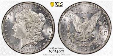 1887 $1 MS64