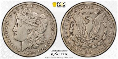 1892-O $1 F15
