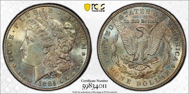 1885 $1 MS64