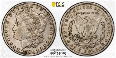 1896-O $1 XF40