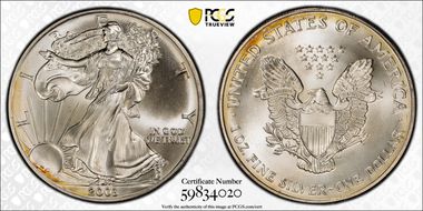 2003 $1 Silver Eagle MS67