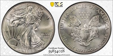 2014 $1 Silver Eagle MS65