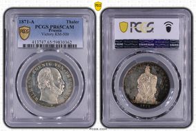 1871-A Thaler Victory KM-500 PR65CAM