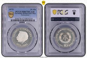 1975 10 Mk Schweitzer PR67DCAM
