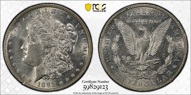 1893 $1 AU55