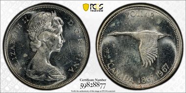 1967 S$1 MS62