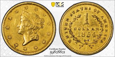 1854 G$1 Type 1 N1